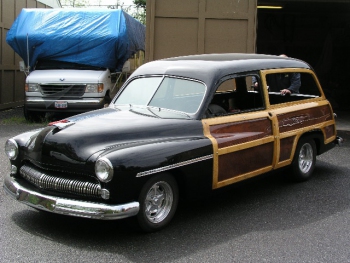 1949 Mercury comes to Rick's Shop for Final Wood Installation